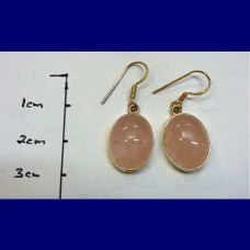 earrings..rose quartz